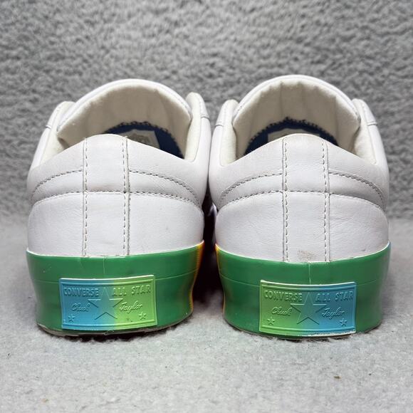 Converse Golf Le Fleur One Star Ox Mens Size 13 Sneakers White Rainbow Leather - Picture 5 of 10